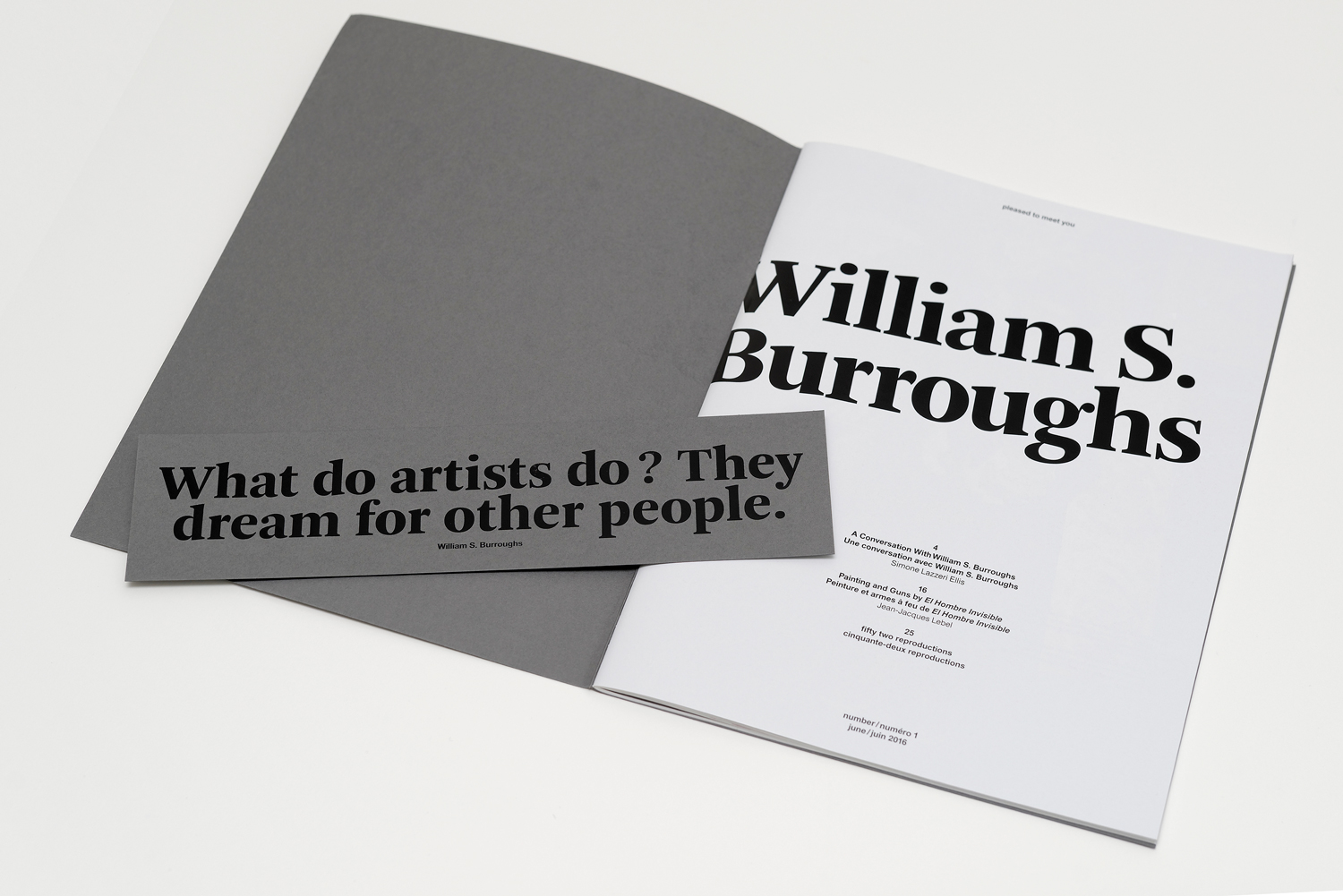 Pleased to meet you #1 - William S. Burroughs